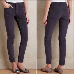 Anthropologie Pilcro and the Letterpress Fit/Stet Corduroy Gray Skinny Pants
